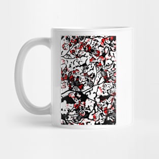 blossom black and red Mug